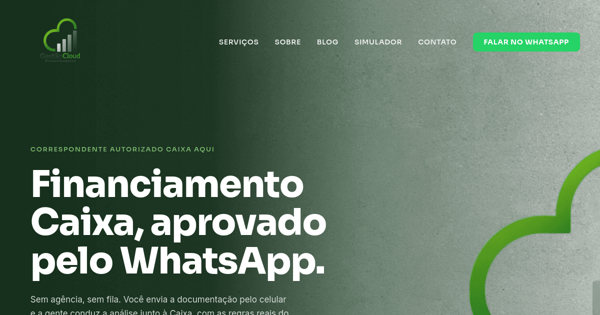 Site institucional, blog e simulador de financiamento: o case da Gestão Cloud Financiamentos