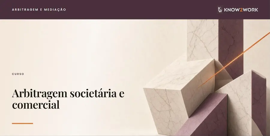 Capa do curso Arbitragem societária
