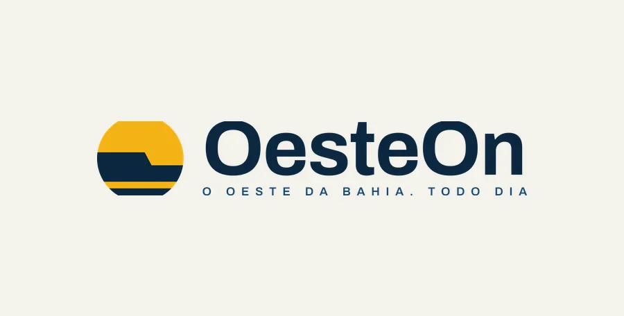 Logotipo do OesteOn, versão horizontal para fundo claro