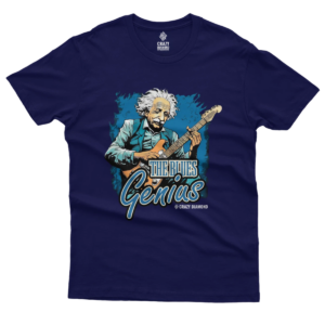 Camiseta Einstein The Blues Geninus - azul marinho